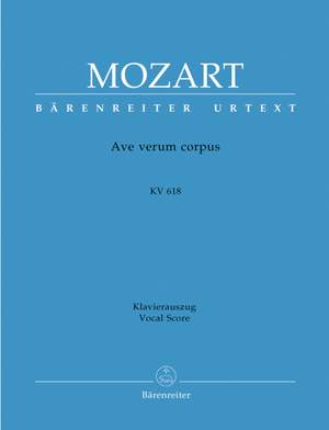 Mozart, WA: Ave verum corpus (K.618) (Urtext)