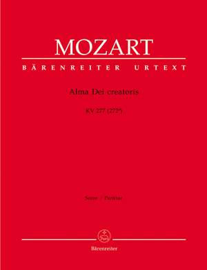 Mozart, WA: Alma Dei creatoris (K.277) (Urtext)