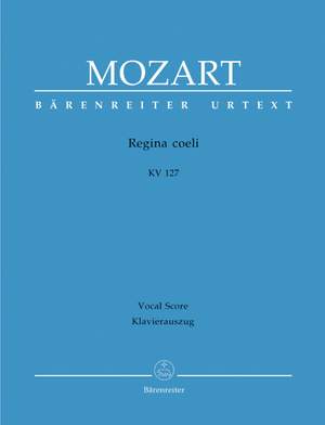 Mozart, WA: Regina Coeli in B-flat (K.127) (Urtext)