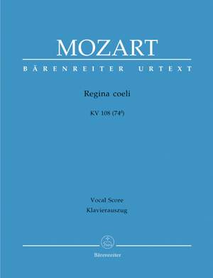 Mozart, WA: Regina Coeli in C (K.108) (Urtext)