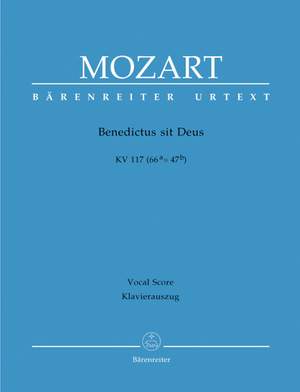 Mozart, WA: Benedictus sit Deus (K.117) (Urtext)
