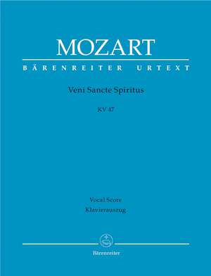 Mozart, WA: Veni Sancte Spiritus (K.47) (Urtext)