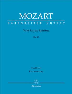 Mozart, WA: Veni Sancte Spiritus (K.47) (Urtext)