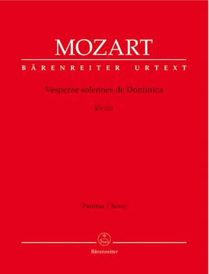 Mozart, WA: Vesperae solennes de Dominica (K.321) (Urtext)