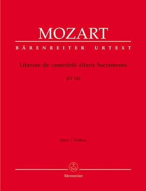 Mozart, WA: Litaniae de venerabili altaris sacramento in E-flat (K.243)(Urtext)