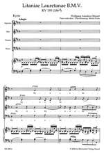 Mozart, WA: Litaniae Lauretanae B.M.V. in D (K.195) (Urtext) Product Image