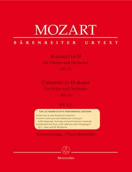 Mozart, WA: Concerto for Violin No.2 in D (K.211) (Urtext)