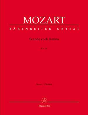 Mozart, WA: Scande coeli limina (K.34) (Urtext)