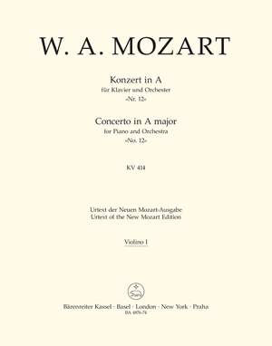 Mozart, WA: Concerto for Piano No.12 in A (K.414) (Urtext)