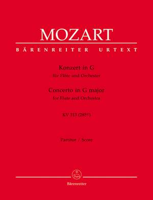 Mozart, WA: Concerto for Flute No.1 in G (K.313) (K.285c) (Urtext)