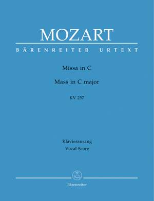 Mozart, WA: Mass in C (K.257) (Credo-Messe) (Urtext)