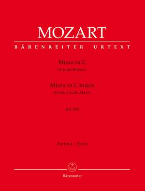Mozart, WA: Mass in C (K.257) (Credo-Messe) (Urtext)