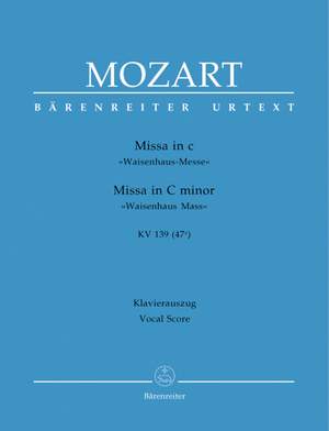 Mozart, WA: Missa solemnis in C minor (K.139) (Waisenhaus-Messe) (Urtext)