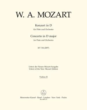 Mozart, WA: Concerto for Flute No.2 in D (K.314) (K.285d) (Urtext)