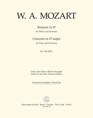 Mozart, WA: Concerto for Flute No.2 in D (K.314) (K.285d) (Urtext)