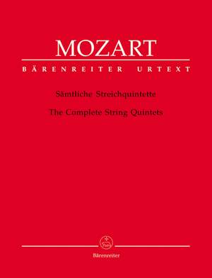 Mozart, WA: String Quintets (6) (K.174, 406, 515, 516, 593, 614) (Urtext)