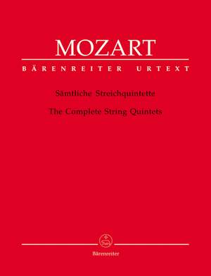 Mozart, WA: String Quintets (6) (K.174, 406, 515, 516, 593, 614) (Urtext)