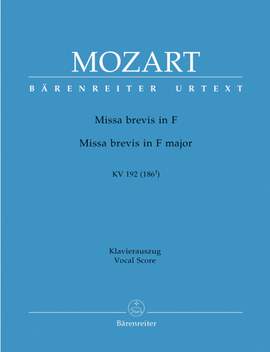 Mozart, WA: Missa brevis in F (K.192) (Urtext)