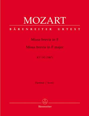 Mozart, WA: Missa brevis in F (K.192) (Urtext)