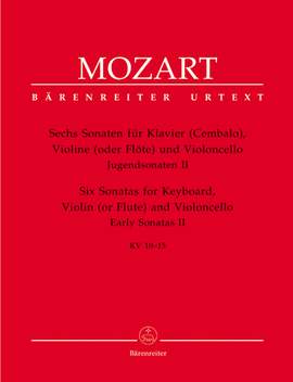 Mozart, WA: Sonatas for Violin and Piano, Vol. 2: Early Sonatas (6). (K.10-15) (Urtext)