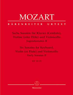 Mozart, WA: Sonatas for Violin and Piano, Vol. 2: Early Sonatas (6). (K.10-15) (Urtext)