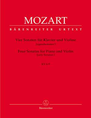 Mozart, WA: Sonatas for Violin and Piano, Vol. 1: Early Sonatas (4) (K.6-9). (Urtext)