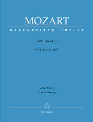 Mozart, WA: Tantum ergo in B-flat (K.142) (Urtext)