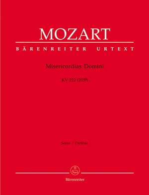 Mozart, WA: Misericordias Domini (K.222/205a) (Urtext)
