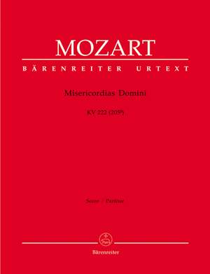 Mozart, WA: Misericordias Domini (K.222/205a) (Urtext)