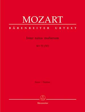 Mozart, WA: Inter natos mulierum. Offertorium (K.72) (Urtext)