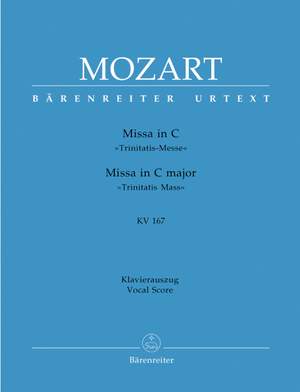 Mozart, WA: Mass in C (K.167) (Trinitatis-Messe) (Urtext)