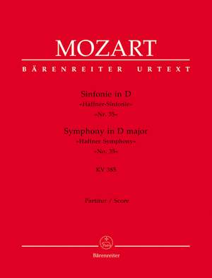 Mozart, WA: Symphony No.35 in D (K.385) (Haffner) (Urtext)