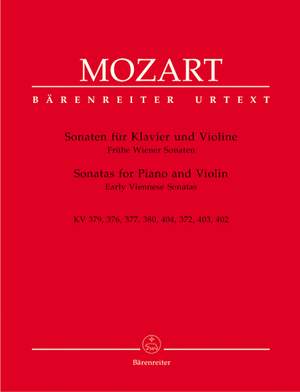 Mozart, WA: Sonatas for Violin and Piano, Vol. 2: Early Viennese. (K.372, 376-7. 379-80, 402-4) (Urtext)