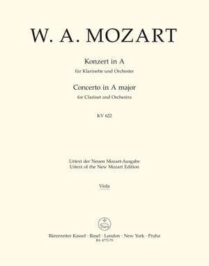Mozart, WA: Concerto for Clarinet (Basset Clarinet) in A (K.622) (Urtext)