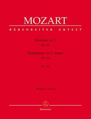 Mozart, WA: Symphony No.22 in C (K.162) (Urtext)