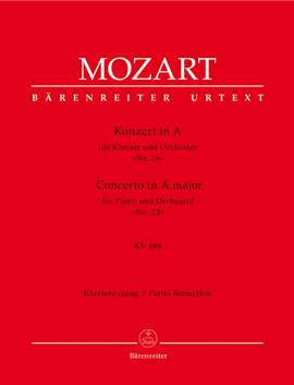 Mozart, WA: Concerto for Piano No.23 in A (K.488) (Urtext)