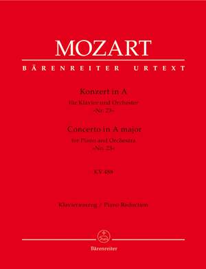 Mozart, WA: Concerto for Piano No.23 in A (K.488) (Urtext)