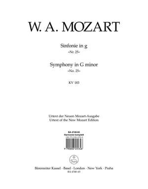 Mozart, WA: Symphony No.25 in G minor (K.183) (K.173dB) (Urtext)