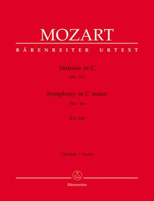 Mozart, WA: Symphony No.16 in C (K.128) (Urtext)