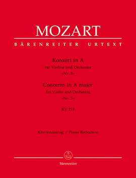 Mozart, WA: Concerto for Violin No.5 in A (K.219) (Urtext)