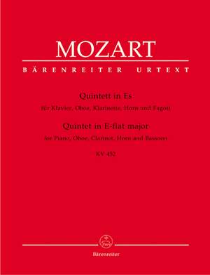 Mozart, WA: Piano Quintet in E-flat (K.452) (Urtext)
