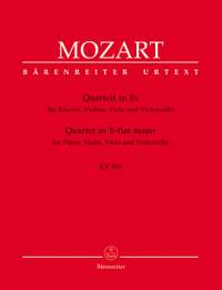 Mozart, WA: Piano Quartet in E-flat (K.493) (Urtext)