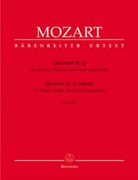 Mozart, WA: Piano Quartet in G minor (K.478) (Urtext)