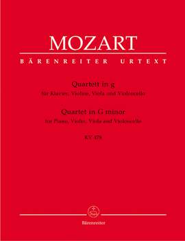 Mozart, WA: Piano Quartet in G minor (K.478) (Urtext)