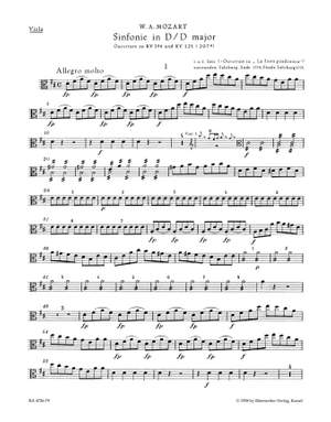 Mozart, WA: Symphony in D (K.196/121) (Urtext)