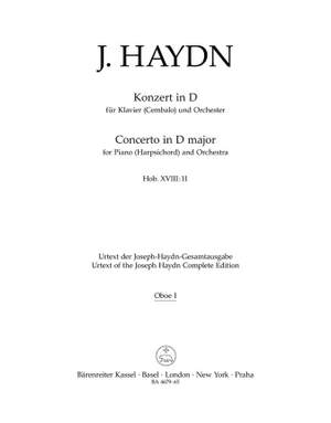 Haydn, FJ: Concerto for Piano (Harpsichord) in D (Hob.XVIII:11) (Urtext)