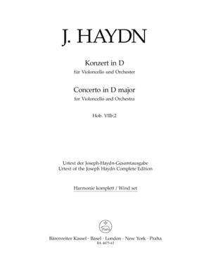 Haydn, FJ: Concerto for Cello in D (Hob.VIIb:2),(original version) (Urtext)