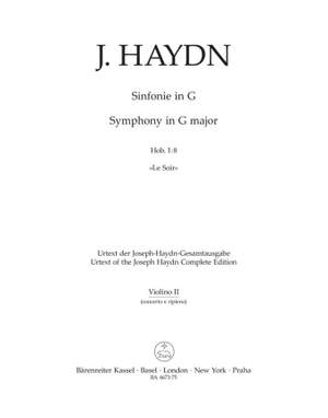 Haydn, FJ: Symphony No. 8 in G (Le Soir) (Hob.1:8) (Urtext)