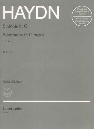 Haydn, FJ: Symphony No. 8 in G (Le Soir) (Hob.1:8) (Urtext)