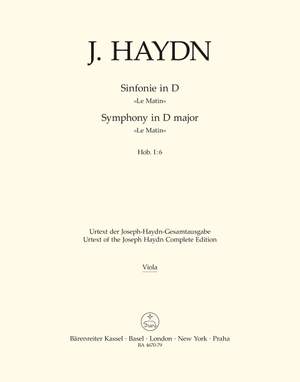 Haydn, FJ: Symphony No. 6 in D (Le Matin) (Hob.I:6) (Urtext)